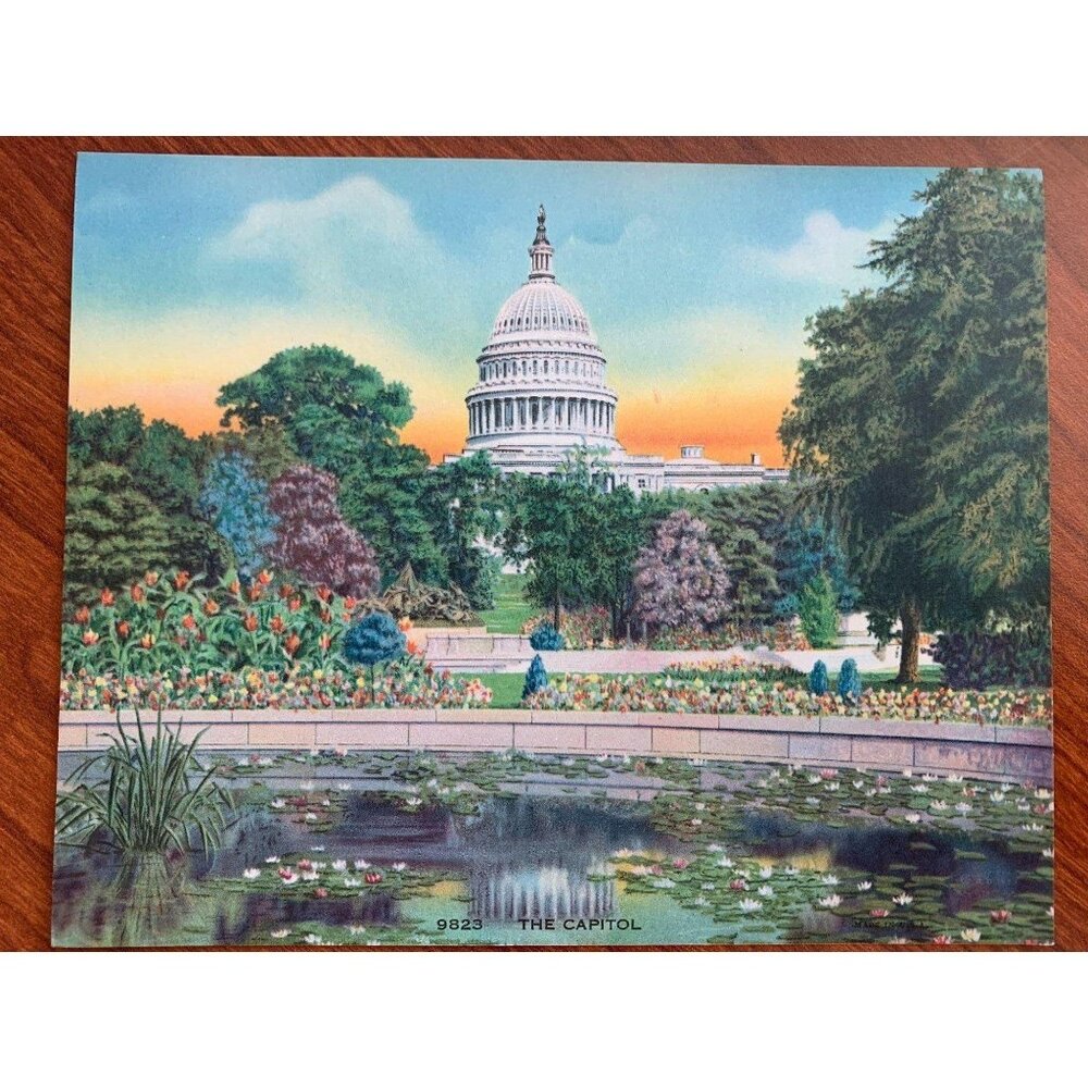 Vintage Calendar Print "The Capitol" 6x7